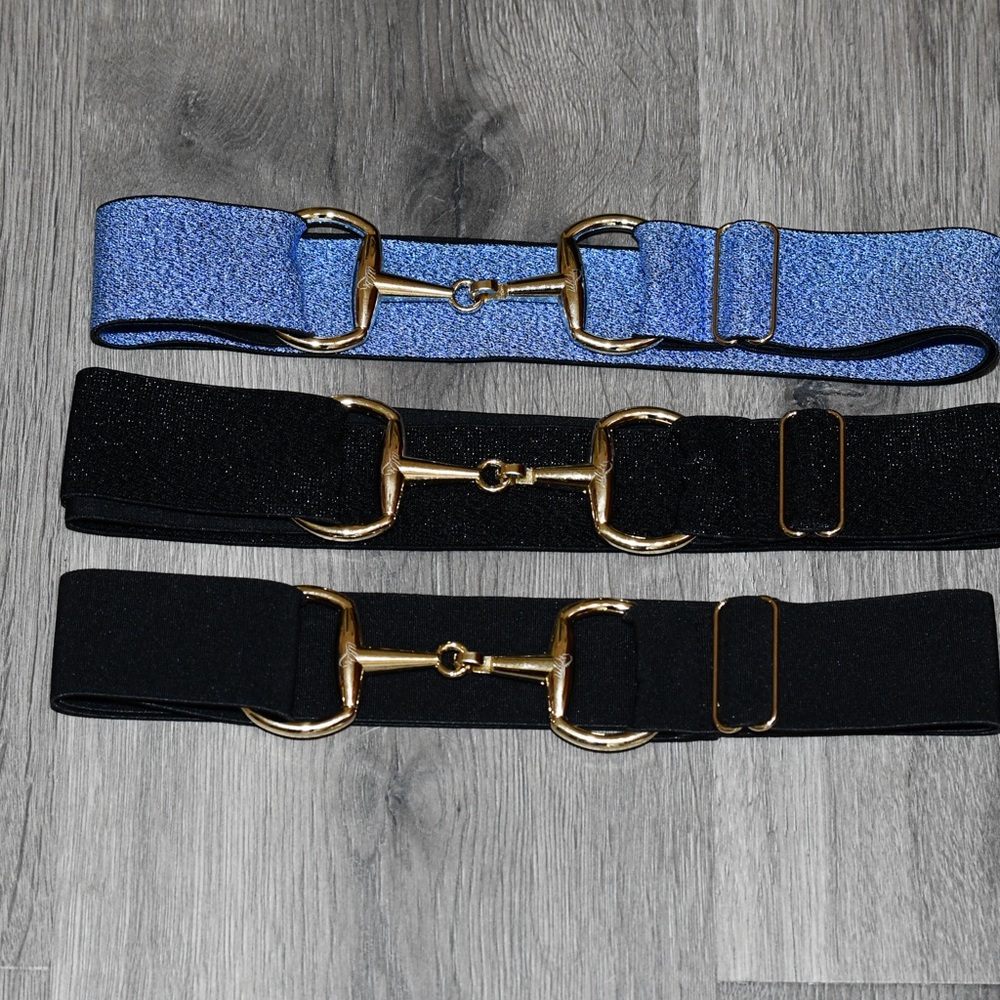 March release Childrens Equestrian horse Snaffle Bit Belt Elastic 1Size Fits All - Picture 2 of 15